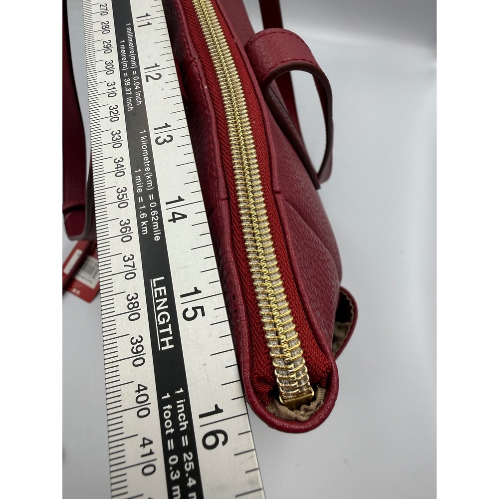 Relic Piper Tote Bag Womens Baked Apple Red Pebbled Faux Leather NWT SKU1827 - Picture 6 of 7